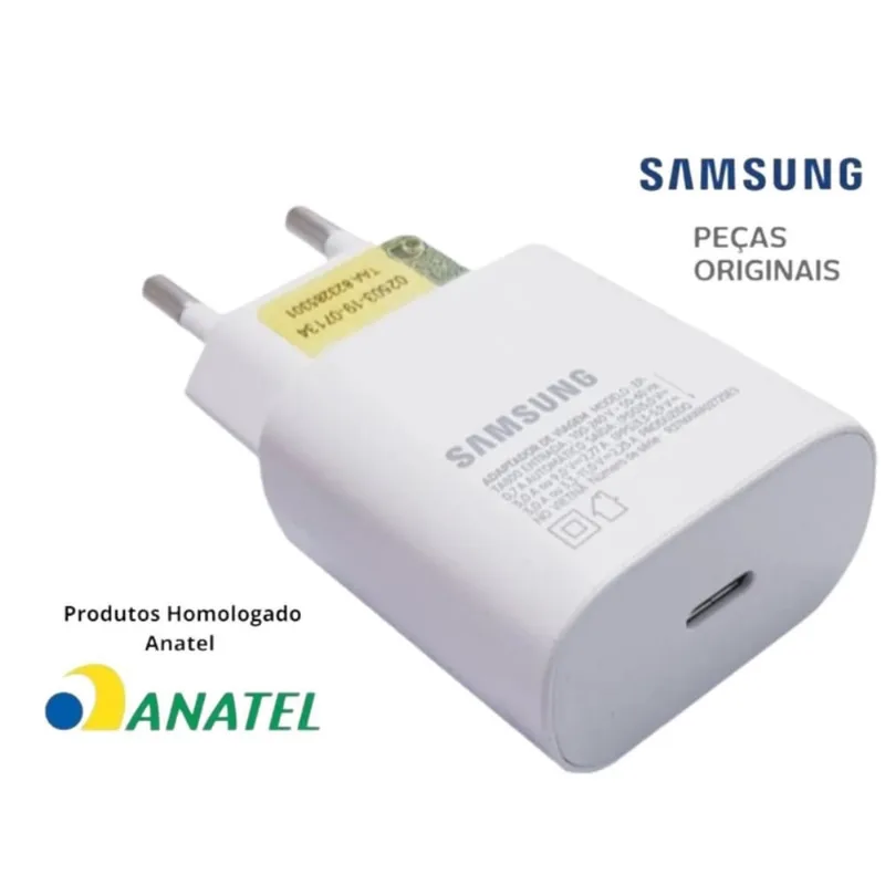Carregador Samsung 25W A81/S21 Plus/S21 Ultra - Fast Charge