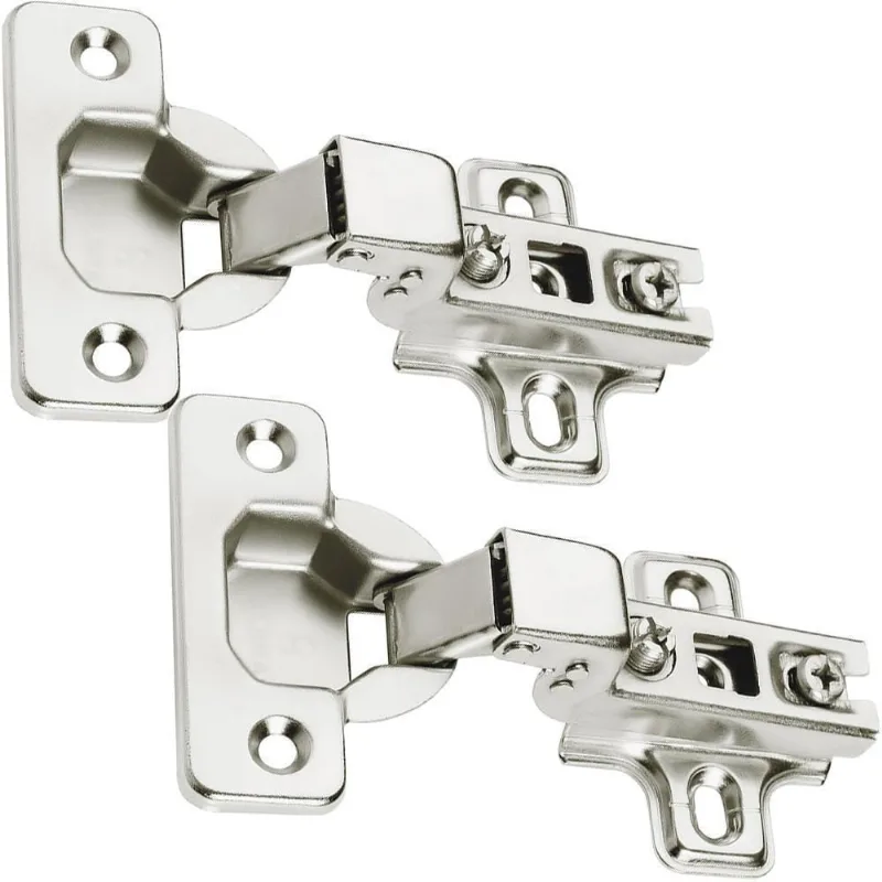 Dobradiça Caneco Pressão Curva Porta De Móveis 35Mm 2Pçs