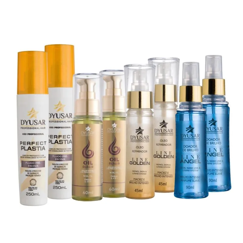 Combo: 2 Óleos Golden, 2 Protetor, 2 Doadores, 2 Oil Repair