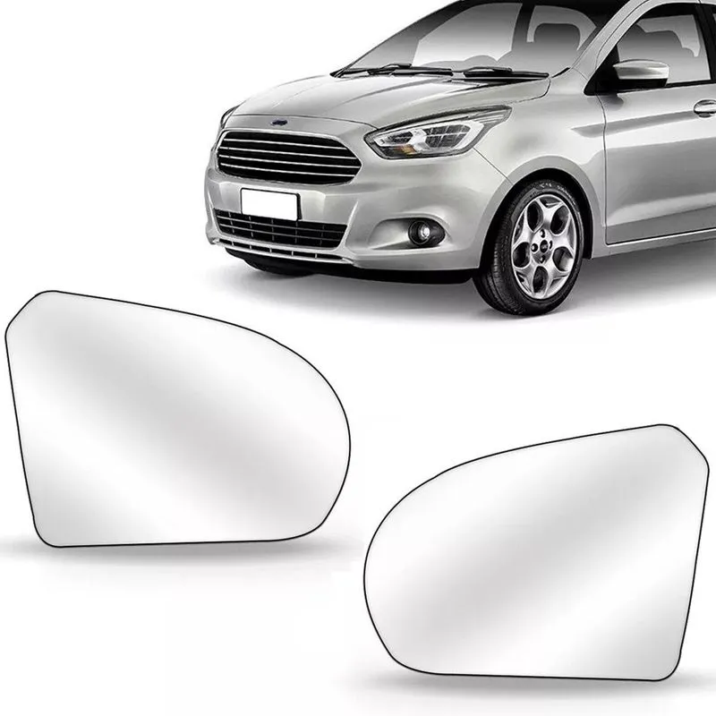 Par Lente Retrovisor Ka Ka+ 2014 A 2018 Com Base
