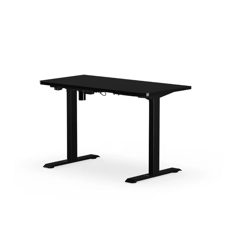 Mesa com Regulagem de Altura Elétrica Misch com Tampo Reto Preto - Elements