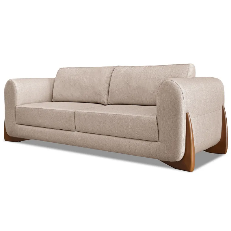 Estofado Glamour 220 cm Almofadas Soltas Molas Bonel Compreflex