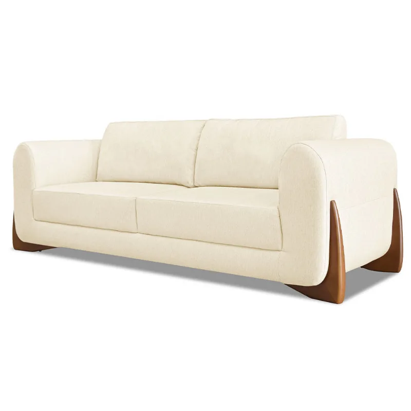 Estofado Glamour 250 cm Almofadas Soltas Molas Bonel CompreFlex