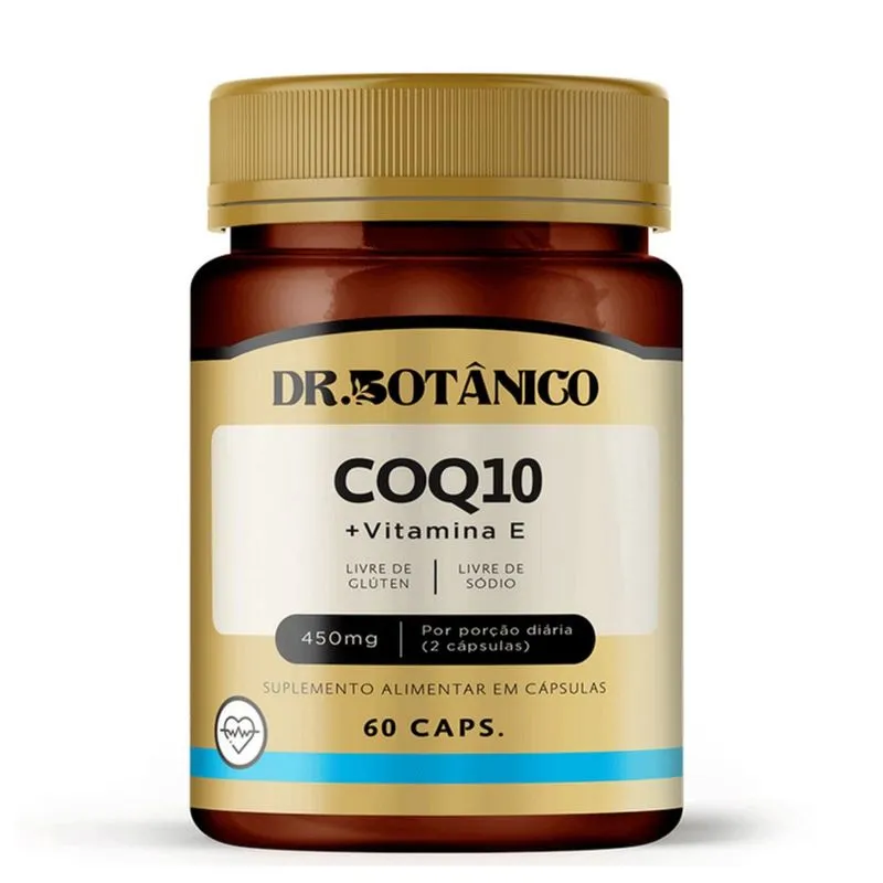 Coenzima Q10 + vitamina E 450MG 60 capsulas - dr botanico