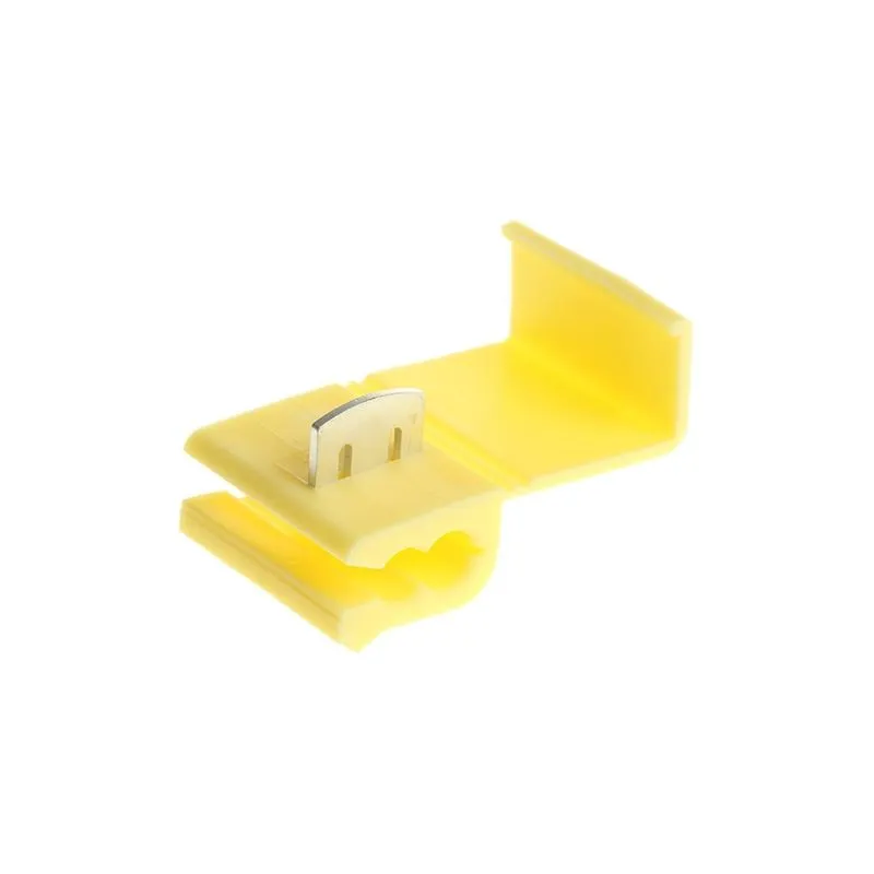 250un Conector Derivação Emenda Cabos Fios Amarelo 4 A 6mm