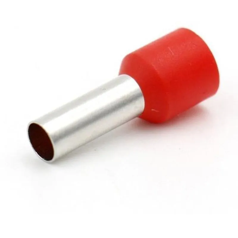 200un Terminal Tubular Ilhós Conector 10mm Pré Isolado