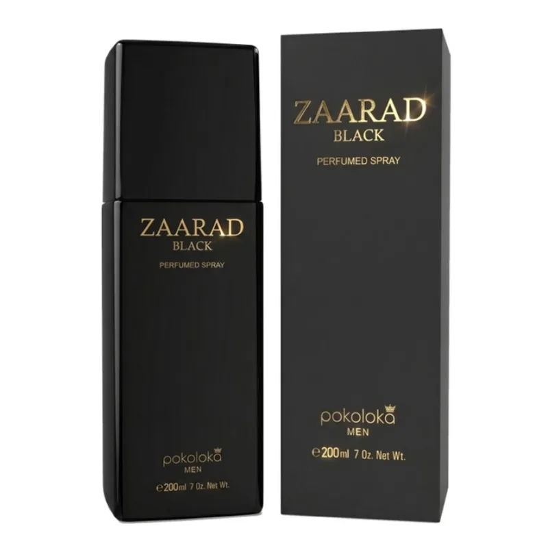 Body Splash Masculino Pokoloka Zaarad Black 200ML