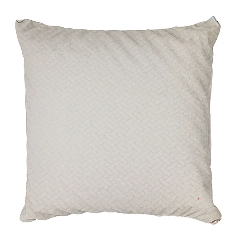 Capa P/ Almofada Decorativa 44x44cm em Poliéster Dcarte-Creme