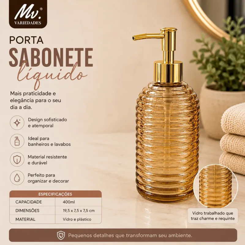 PORTA SABONETE LÍQUIDO - 400ML
