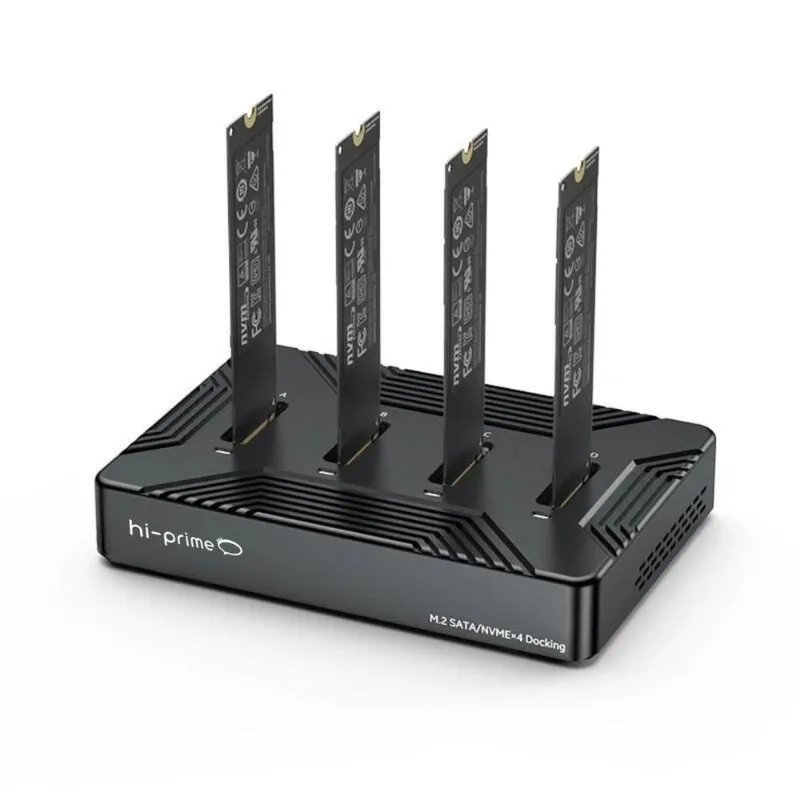 Gaveta Dock Station 4 baias M.2 nvme ngff - 32TB - hi-prime