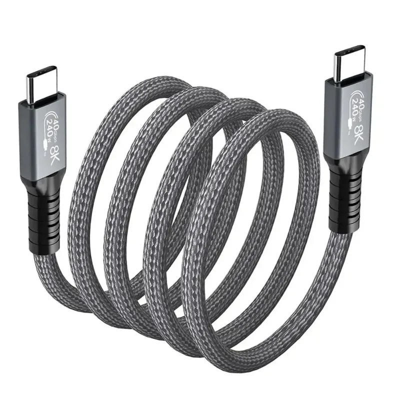 Cabo USB-C Thunderbolt 4 100cm 8K@60Hz 240W - hi-prime