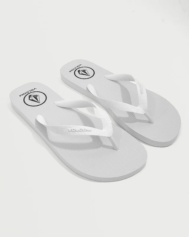 Chinelo Volcom Rocker Branco 37_38 / Branco