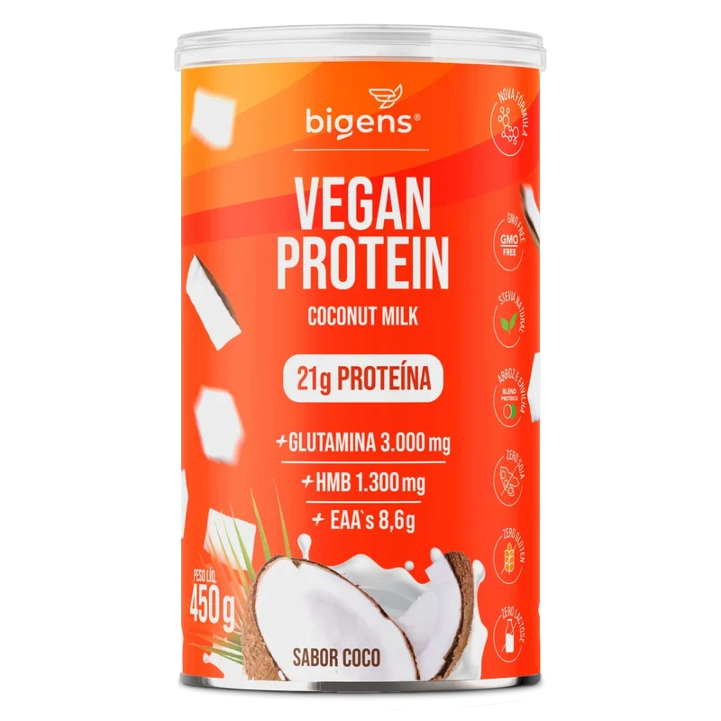 Vegan Protein Coco 21g Proteína Vegana 450g