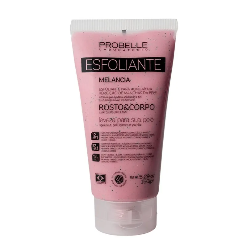 Esfoliante Facial e Corporal Probelle Melancia 150g ESFOL PROBELLE ROSTO E CORPO 150G MELANC