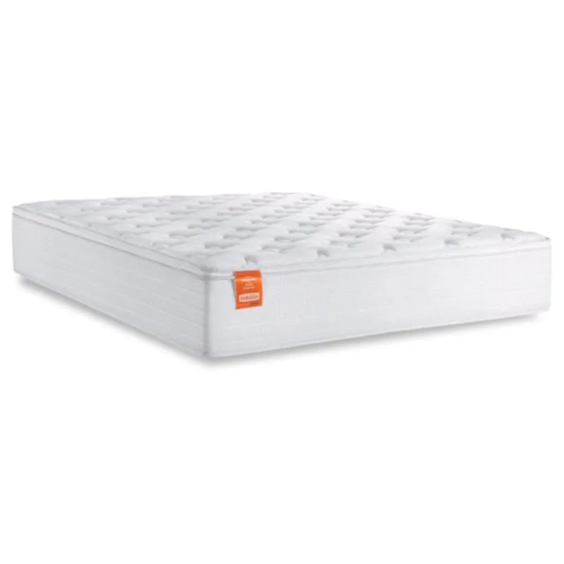 Colchão Casal Queen Molas Ensacadas Real Pillow Top 158x198x27cm Branco Inducol - Suporta até 130kg por Pessoa