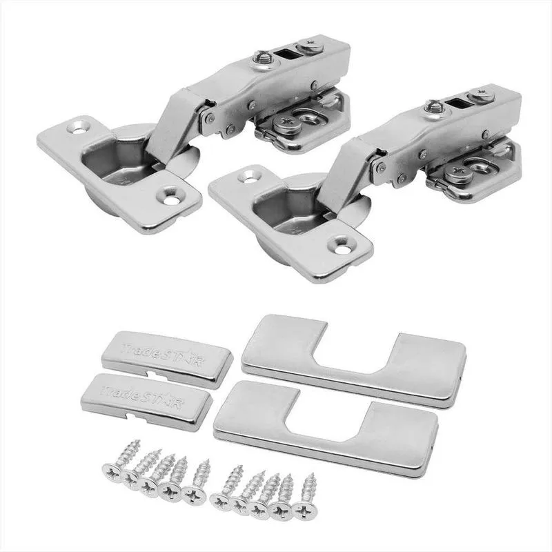 Kit 8 Cj Dobradiça Click 3d 105 Soft Close Capas Parafusos