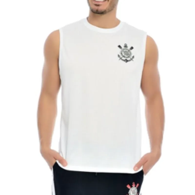 Regata Corinthians Fitness Com Barra Masculina