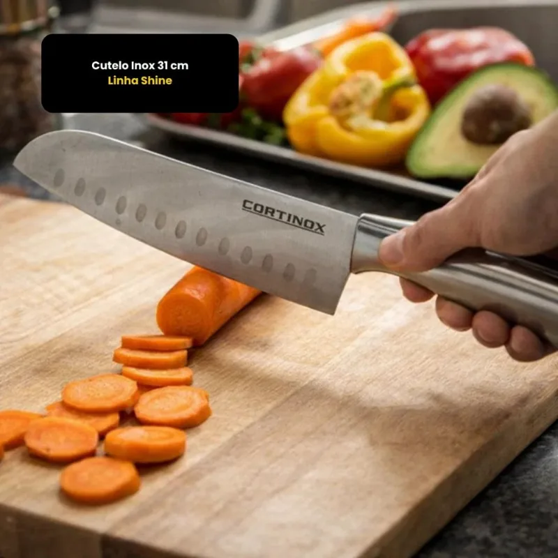 Cutelo Inox 31 cm Linha Shine