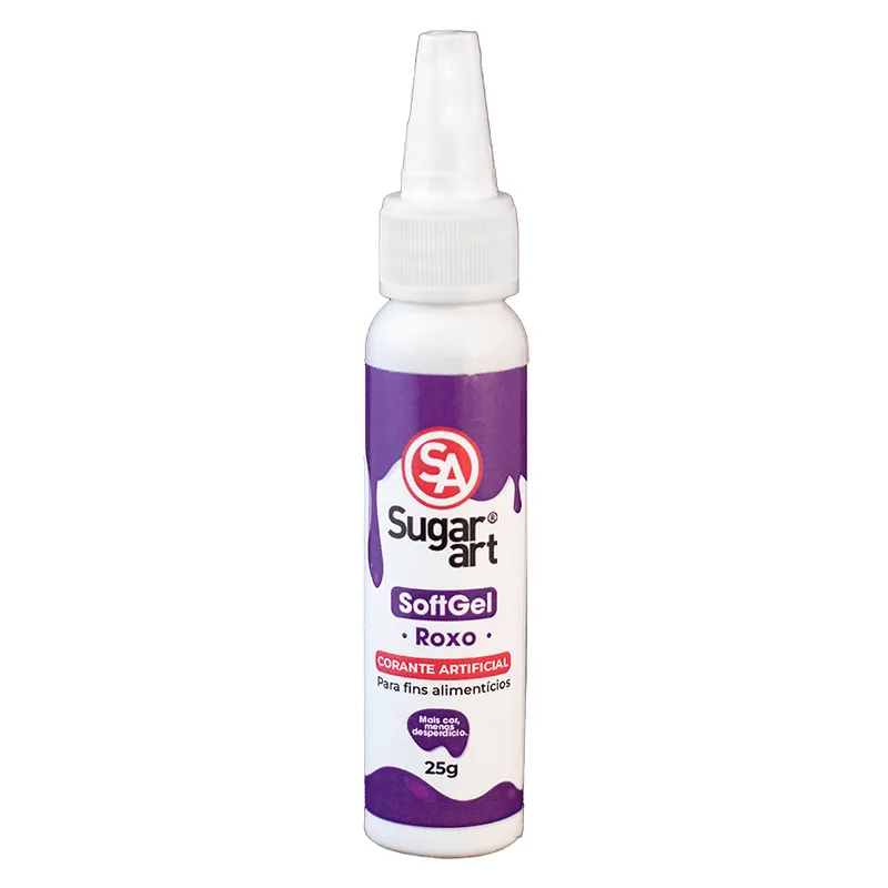 Corante SoftGel Roxo 25g SUGAR ART CORANTE SOFT GEL ROXO 25G SUGA ART