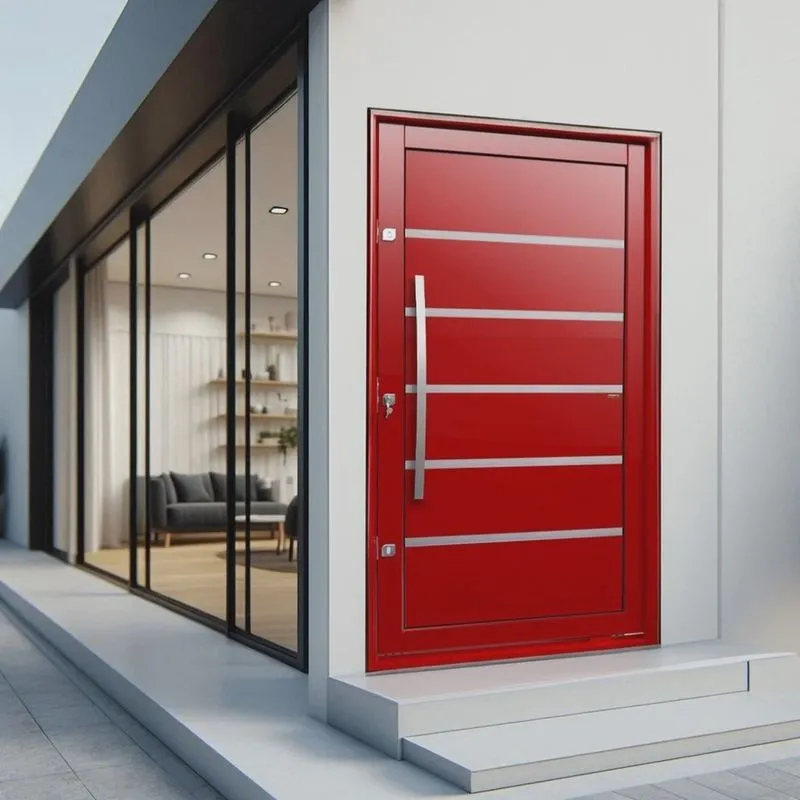 Porta Pivotante Lambril Premium com Puxador Lado Direito Elite 240x120