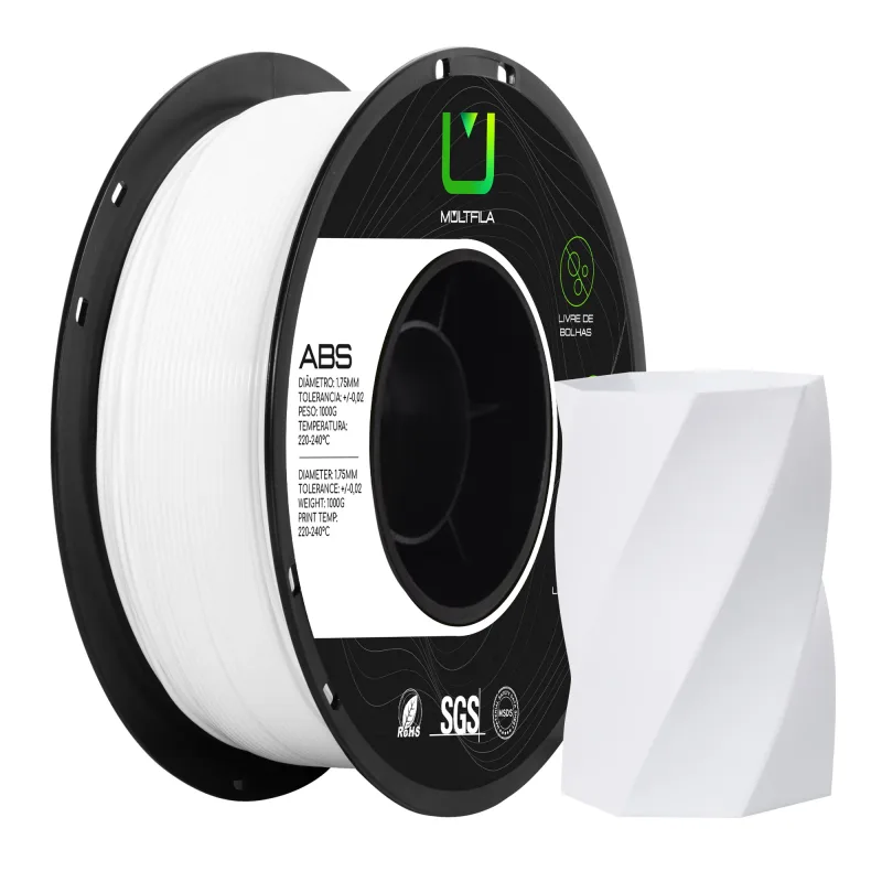 Filamento Multfila Abs Branco 1.75Mm 1Kg