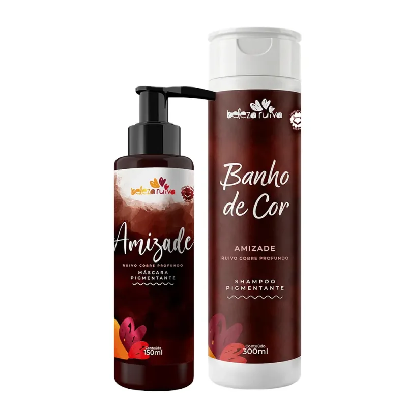Kit Shampoo Banho de Cor e Tonalizante Amizade