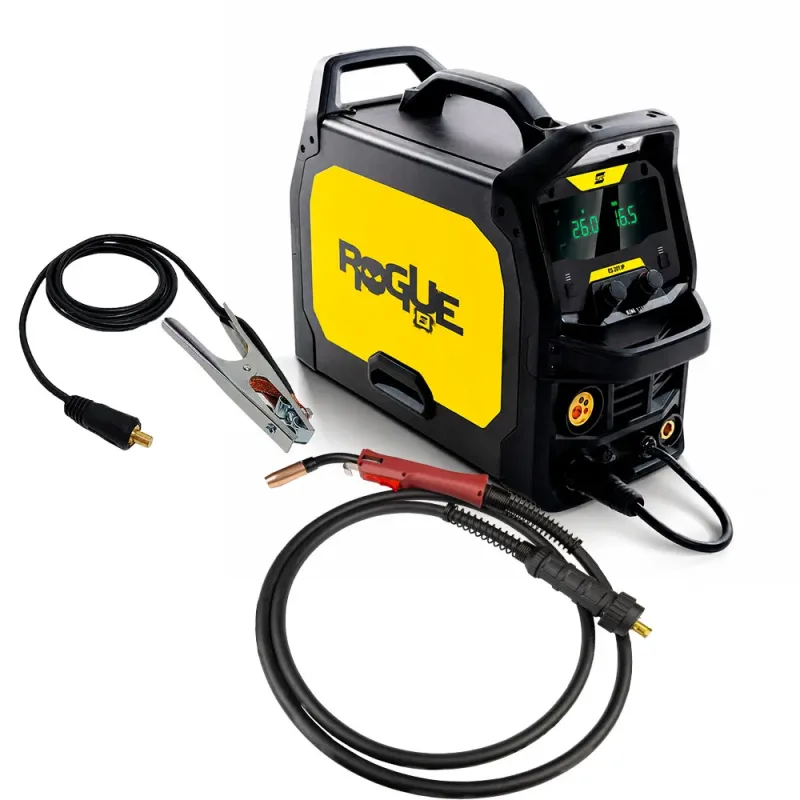 Kit Inversora de Solda Multiprocesso ESAB Rogue EM210 Bivolt (110V/220V) + Tocha MIG/MAG Xtrong XWeld com 3 metros XSM-220