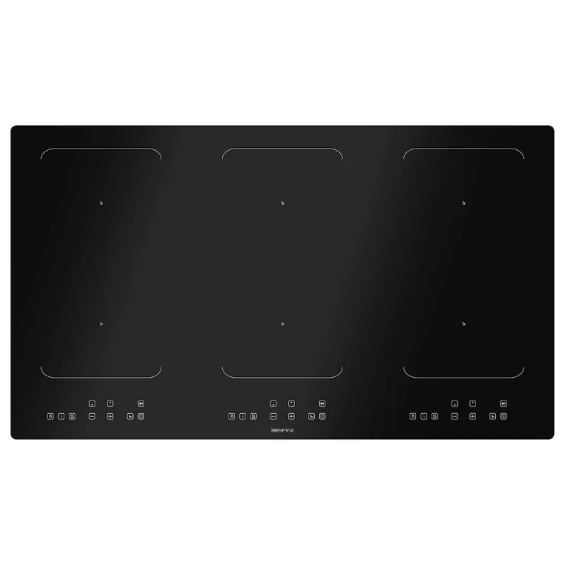 Cooktop por Indução Benmax 90cm com 6 Zonas de Cocção Preto - CTOPI06Z90A