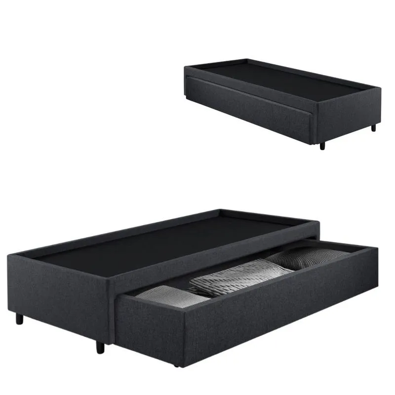 Box Com Gaveta 88 99x188x38 Cm Linho Cinza