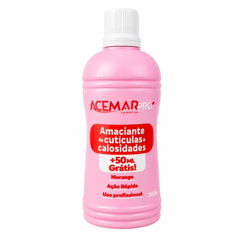 Amaciante de Cutículas e Calosidades Acemar Morango 200ml