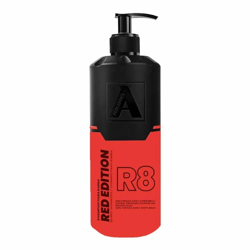 Shampoo Barba Hidratante Red Edition R8 200ml Alfa Look's