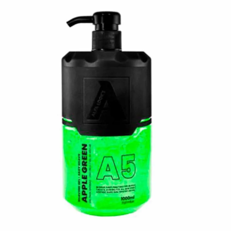 Shaving Gel De Barbear Apple Green A5 1000ml Alfa Looks