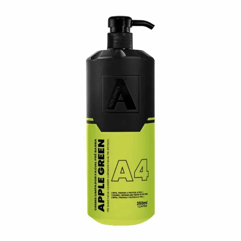 Creme Pré Barba Hidratante Apple Green A4 350ml Alfa Look's