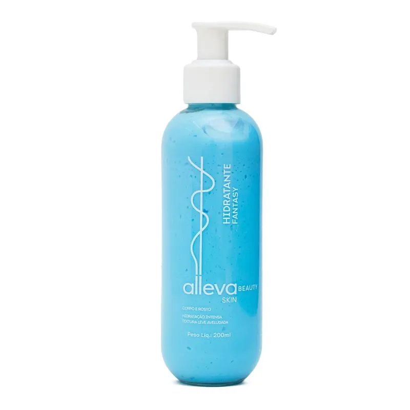 Hidratante Beauty Skin Corpo e Rosto com Ácido Hialurônico 200ml Alleva