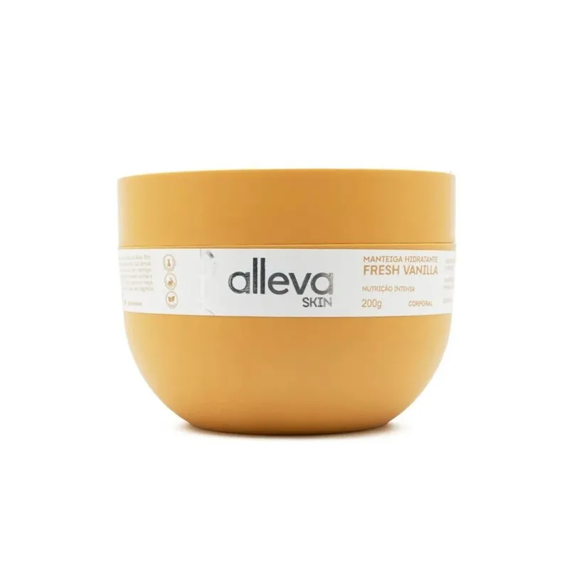 Manteiga Hidratante Corporal Fresh Vanilla 200g Alleva