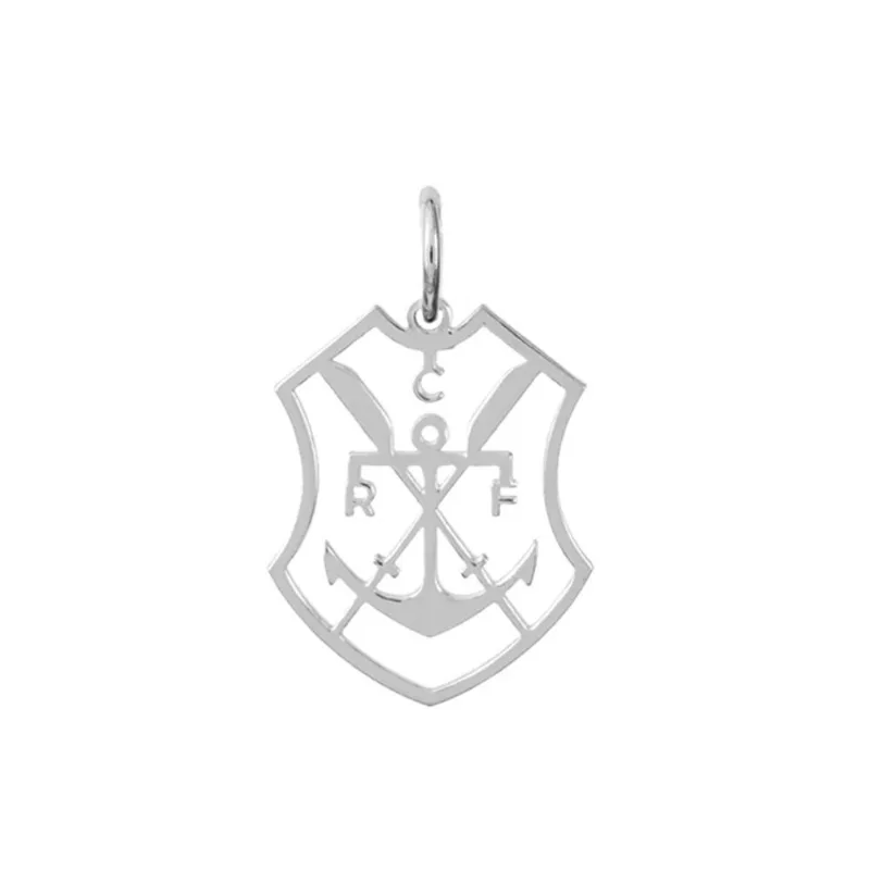 Pingente Escudo Remo em Prata 925 - Oficial Flamengo UN