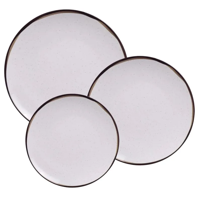 Aparelho De Jantar Jogo Pratos Kit 18 Peças Porcelana Canyon Tramontina