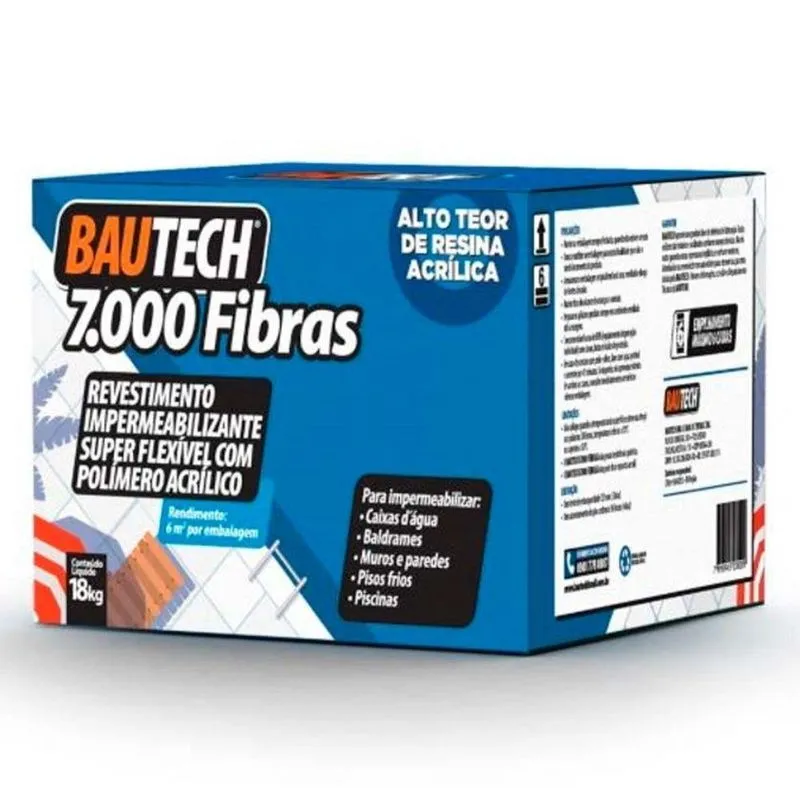 Argamassa Impermeabilizante Bautech Top Lastic Plus 7000 18kg