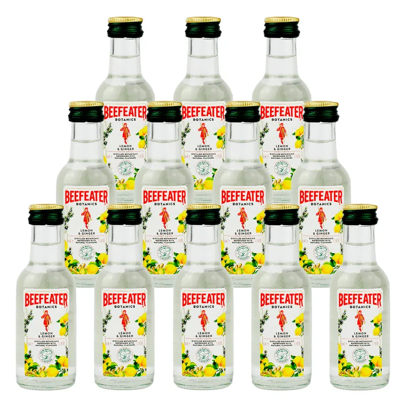 Miniatura Gin Beefeater Botanics Lemon E Ginger 50ml 12un