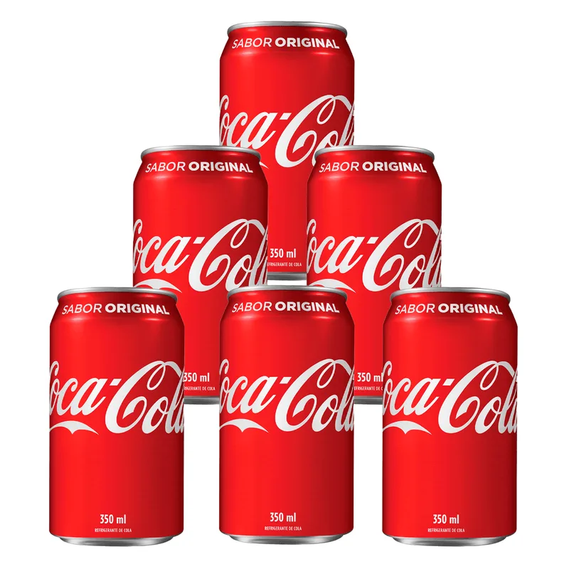 Refrigerante Coca-cola Lata 350ml 6 Unidades
