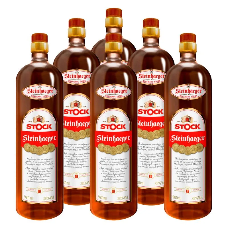 Steinhaeger Stock Garrafa 980ml 6 Unidades