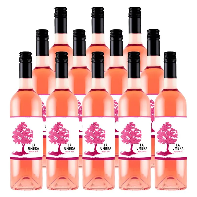 Vinho La Umbra Merlot Rosé 750ml 12 Unidades