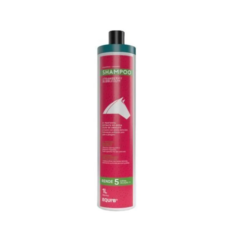 Shampoo Para Cavalos Strawberry Bubblegum - 1 Litro