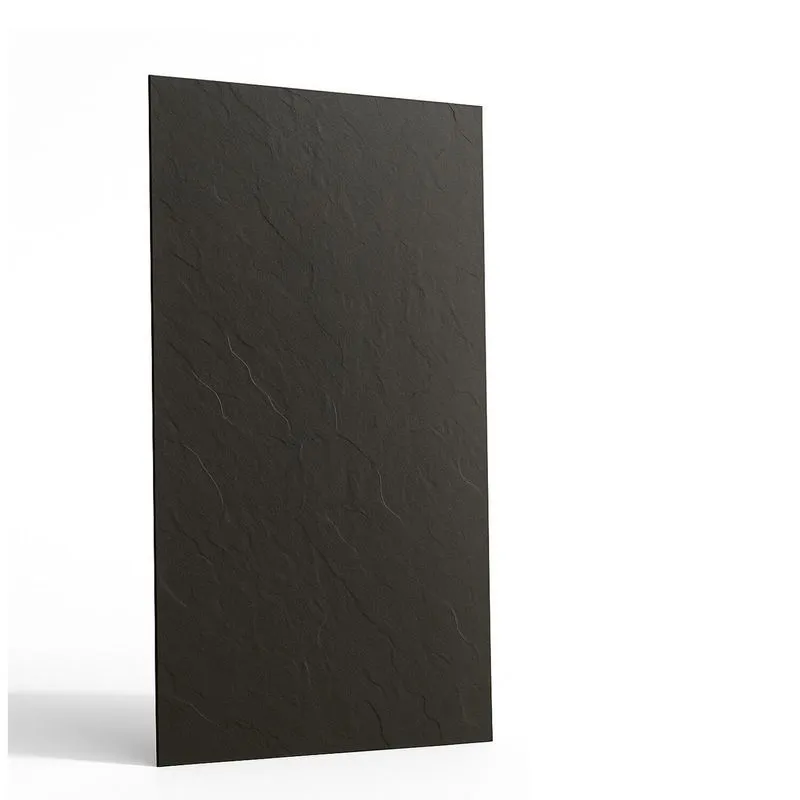 Revestimento Pedra Natural 0,3cm Fibra De Vidro E Pó De Pedra Natural Ydècory Preto Preto