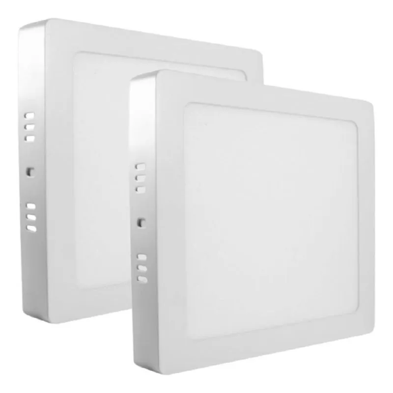 Kit 2 Painel Plafon Led 24w 25w Quadrado Sobrepor Bivolt