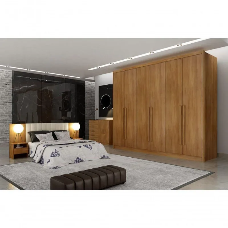 Guarda Roupa Casal 6 Portas 8 Gav Himalaia Novo Horizonte