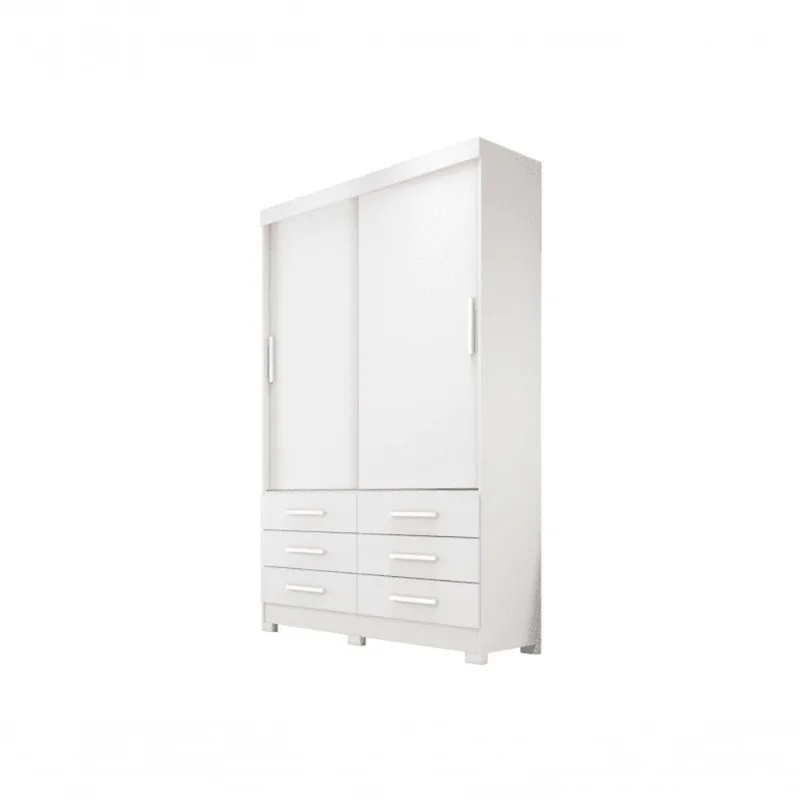 Guarda Roupa Solteiro 2 Portas 6 Gav - Buriti Novo Horizonte
