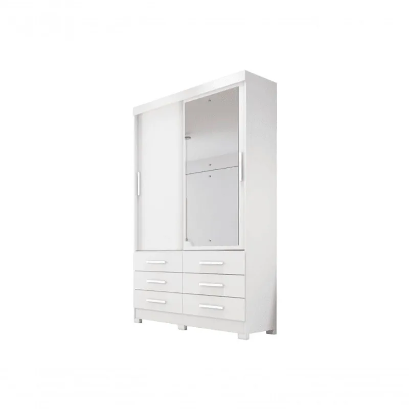 Guarda Roupa Solteiro 2 Portas -capri-branco- Novo Horizonte