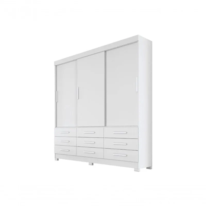 Guarda Roupa Solteiro- Capri -branco- Novo Horizonte