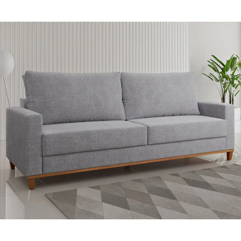 Sofá Living 3 Lugares 220cm Linhão Chanel Viero Móveis